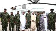 Yanzu-yanzu: Shugaba Buhari ya isa jihar Zamfara, ya gana da sarakunan gargajiya da shugabannin jama'a