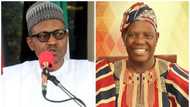 Ya sadaukar da abubuwa domin damokradiyya - Buhari ya taya Bisi Akande murnar cika shekaru 79 a duniya