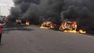 Video emerges of moment before Lagos tanker explosion, shows motorboy trying to wedge the tanker