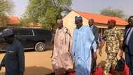 President Buhari visits Dapchi School where Boko Haram kidnapped 110 girls (photos)