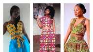 Trendy crop top styles with Ankara this season