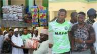 Ruwan da ya bugeka shi ne ruwa: Ahmed Musa da Shehu Abdullahi sun yi wa marayu kabakin arziki (Hotuna)