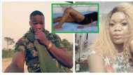 See what Nigerian soldier did to young lady in broad daylight (photos)