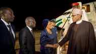 Photos: President Buhari Arrives New York For UN General Assembly