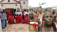 Oba of Benin forces native doctors to revoke curses placed on victims of human trafficking (photos)