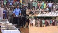 Police officer in charge of Evans' arrest shares photos of 32 kidnappers arrested at Abuja-Kaduna expressway