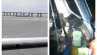Car plunges into Lagos lagoon; man swims out as woman dies trapped inside (photo)
