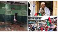 Suspected IPOB members allegedly go on rampage, invade and destroy mosque in Abia (photos, video)