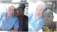 Meet Ghanaian lady who has been married to aged oyinbo man for 13 years, fires back at trolls who mocked her relationship
