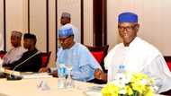 Tinubu, Aregbesola absent as Buhari presides over APC caucus meeting