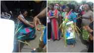 Check out what angry mob did to woman accused of witchcraft for allegedly killing people in Abia (photos)