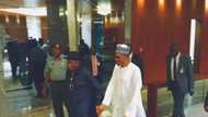 Buhari Arrives For Inspection Of Facilities At Presidential Villa