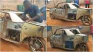 See tricycle car built from scratch by a talented Nigerian boy (video)