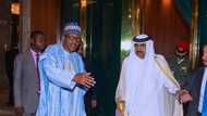 Shimfiɗar fuska ta fi na tabarma: Yadda Buhari ya karrama Mahaifin sarkin Qatar da ya kai masa ziyara