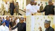 4 governors who left their states to welcome Buhari in Abuja (photos, video)