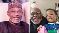 Nollywood actor RMD shares adorable photo of him with his grandchildren, says he is blessed and grateful