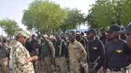 Air Force boss Sadique Abubakar celebrates Sallah with troops on the frontline (photos)