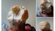 SEE GBEGE! Check out what Nigerian man found in the cupcake he bought (photos)