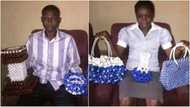 Meet Nigerian visually impaired couple who use beads to make bags, lamps and jewelry (photos)