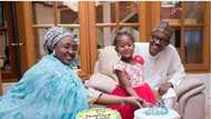 Shugaba Buhari, da matarsa sunyi bikin zagayowar haihuwar jikarsu a Aso Villa (hoto)