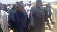 Boko Haram: Saraki, Senators Arrive Maiduguri (Photos)