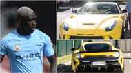 Benjamin Mendy arrives Manchester City training ground with his flamboyant Ferrari car