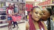 Gay Nigerian ladies share 'loved up' pictures of themselves as they shop in Delta state