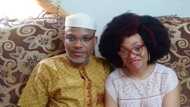 Nnamdi Kanu's wife storms Nigeria from United Kingdom (photos)
