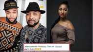 Adesua’s reaction when she saw Banky W with her crush says more (photo)