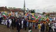 Just in: PDP protest in Abuja turns sour as truck carrying many supporters is involved in accident (photos)