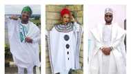 Trendy white Agbada styles for guys and ladies