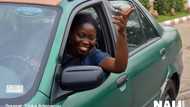 Feature: How female graduate became a taxi driver in Abuja (photos, video)