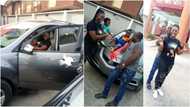 Nigerian lady receives brand new car worth about N9m as Valentine's gift from her husband (video)