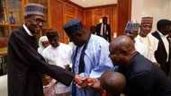 BREAKING: President Buhari meets Governor Wike at Presidential Villa