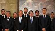 Ronaldo and teammates greeted by Portugal president ahead of World Cup