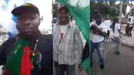 IPOB members protest in Israel, demand for Biafra's freedom