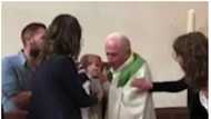 Angry priest loses his cool, slaps baby who wouldn’t stop crying during baptism, parents, congregation stunned (photos)