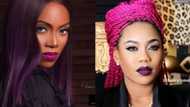 Too much? See the colours Nigerian female celebs are using on their heads (photos)