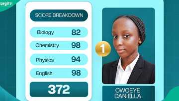 Girl, 16, reacts as she emerges top UTME scorer with 372, says she expected it