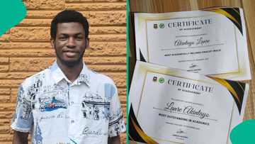 University of Ibadan computer science graduate bags 2 awards, flaunts them