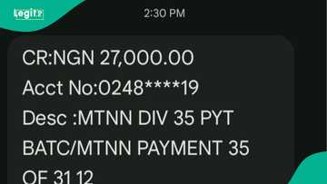 Civil engineering student displays dividend MTN paid him after buying its shares
