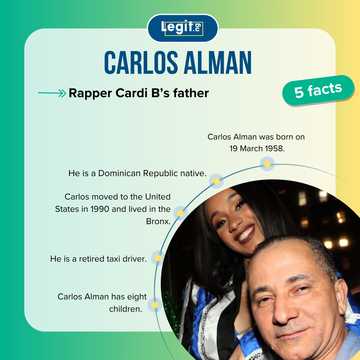 Who is Carlos Alman? Get to know more about Cardi B’s father - Legit.ng