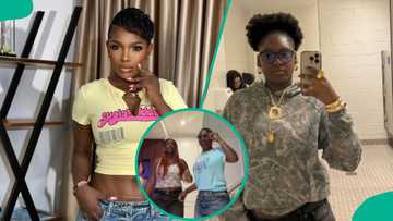 Annie Idibia & Daughter Isabella Jump on Hot Body Challenge, Sweet Clip ...