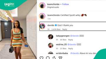 Davido's comment gets many talking as wife Chioma flaunts her body