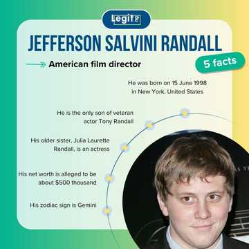 Who is Jefferson Salvini Randall? Get to know Tony Randall's son - Legit.ng