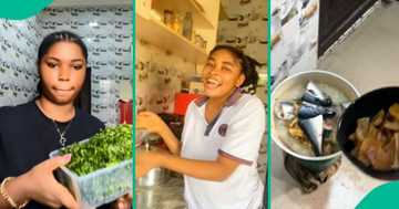 "If e reach your turn, fight the girl": Lady joins boyfriend's sidechick to cook