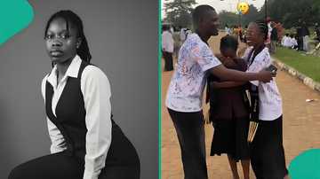 University student moves many to tears as her friends graduate before she does