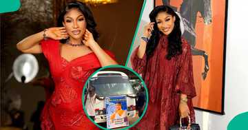 Tonto Dikeh Responds as Fan's Free Bus Campaign in Abuja Goes Viral
