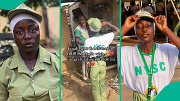 "My no 1 fan": Lady gives "rare gift" to father after NYSC camp, states reason