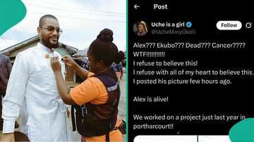 Colleague of Alexx Ekubo shares rare photo, insists actor is still alive